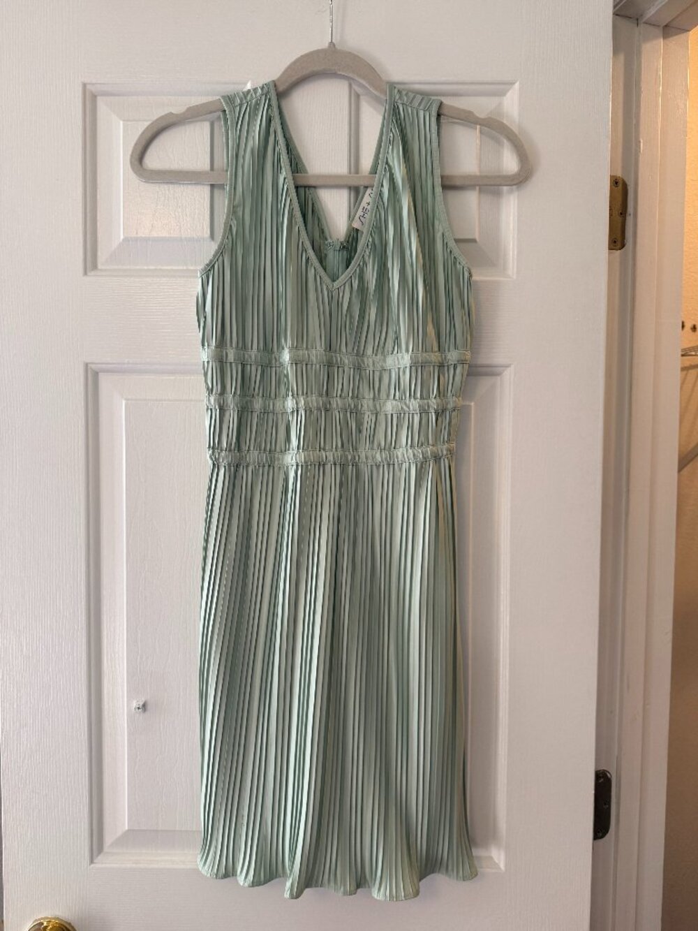 Sage Green Mini Dress